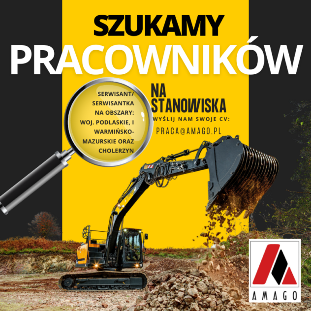 SZUKAMY SERWISANTÓW MASZYN BUDOWLANYCH!